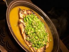 翡翠青椒烤黔鱼-烤匠麻辣烤鱼(环球中心店)