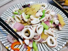 白灼鱿鱼-桥东喜碧海鲜街(水东街店)