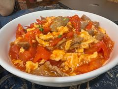 番茄牛肉滑蛋-晓平饭店(嘉善路店)