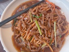 撒子牛肉丝-刘胖子家常菜·蹄花焖藕(中南店)