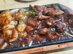 黑椒铁板牛柳虾仁-小巷餐厅(五大街店)