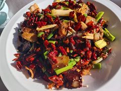 爆炒手工猪血丸子-荷府私房菜