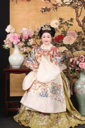 -后宫·古装汉服京剧儿童亲子全家福摄影