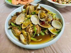 姜葱炒花蛤-阿杰臻选海鲜饭店(普陀山店)