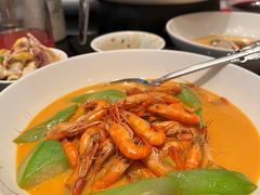 龙虾汤丝瓜河虾-玫瑰厅上海菜(兴国路店)