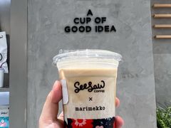 山茶桃胶拿铁-Seesaw Coffee(杭州奥体印象城店)
