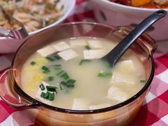 鸡汤小白菜煮榆林豆腐-西贝(上海新梅广场店)