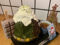 抹茶生乳かき氷-WONDER ICE 萬得冰田(建設路总店)