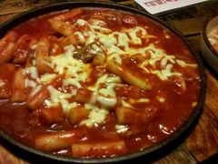 奶酪海鲜炒米条-包装马车·韩国料理·포장마차