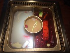 原味辣+菌汤+骨汤&nbsp;锅底-大渝火锅(太仓万达店)