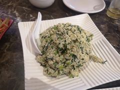 虾酱蛋沫炒芸豆-燕青小馆(东园大厦店)