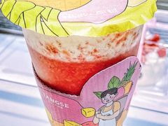 草莓芝士奶盖-糖涩(新佳丽店)