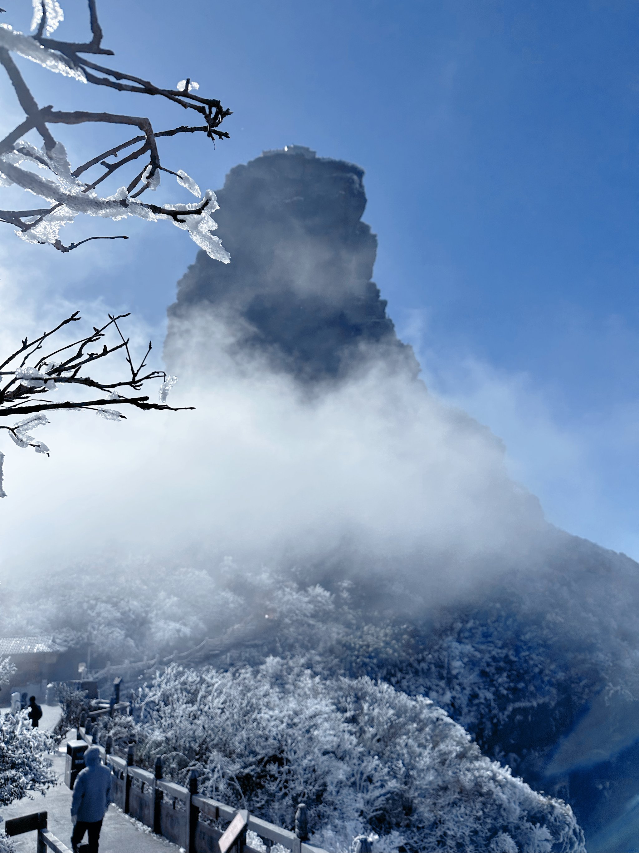 2020年梵净山雪景图片