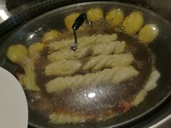 蒸好的二合一土灶-来小酌·长安酒家(翠庭大厦店)