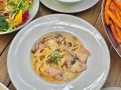 奶油烟肉蘑菇意面-Bistro 63 创意融合料理(广粤天地店)