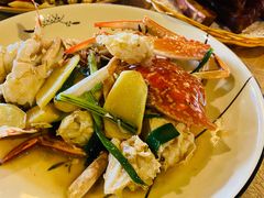姜葱炒花蟹-崖口红树林海鲜餐厅