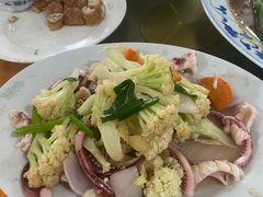 菜花炒鲜鱿-奇香楼(五眼桥横街店)
