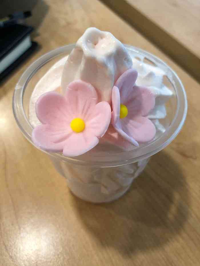 生蚝2020年3月16日打分德克士超级少女71的冰淇淋90 白桃樱花口味