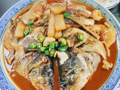 萝卜烧鱼头-张鸟园农家乐(张鸟园店)