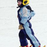 宝宝滑雪的样子，真是超帅呀！
