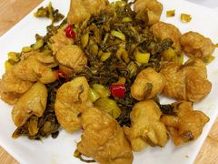 酸菜炒大肠-盛燕泥丁粥