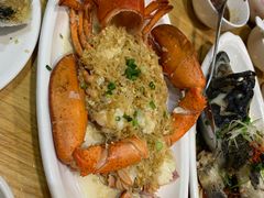 蒜蓉粉丝蒸大龙虾-南海渔家•海鲜•正宗海南菜(海棠湾店)