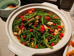 砂锅扁豆丝-聚味坊烤鸭店(草桥店)