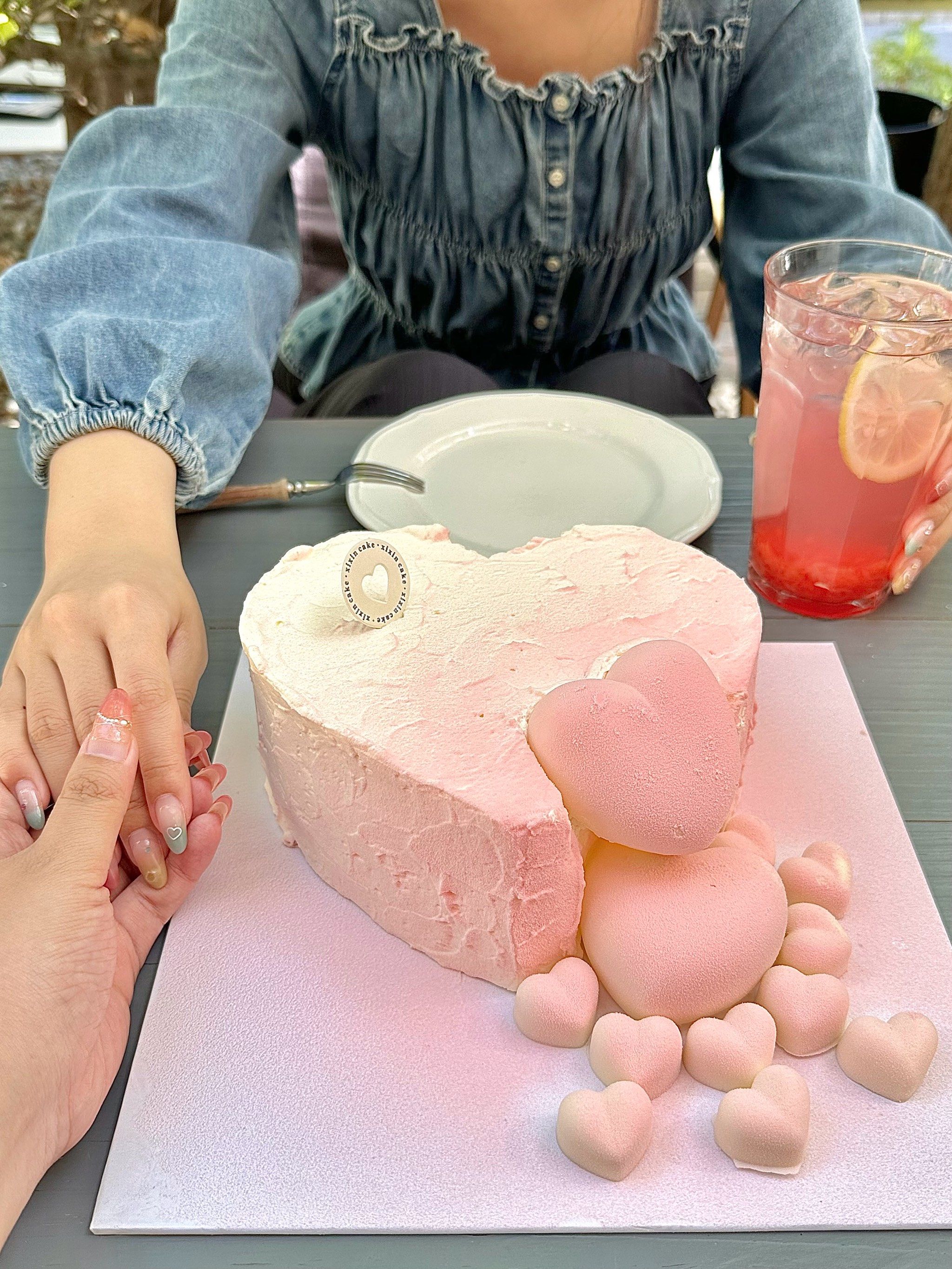 一周年蛋糕真的太好看!心形蛋糕!