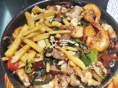 铁板紫苏鲜虾牛蛙-龙凤点心饼家·39年老字号(松岗店)