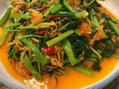 酸笋炒空心菜-浩海火燒雲傣家菜(静安芮欧店)