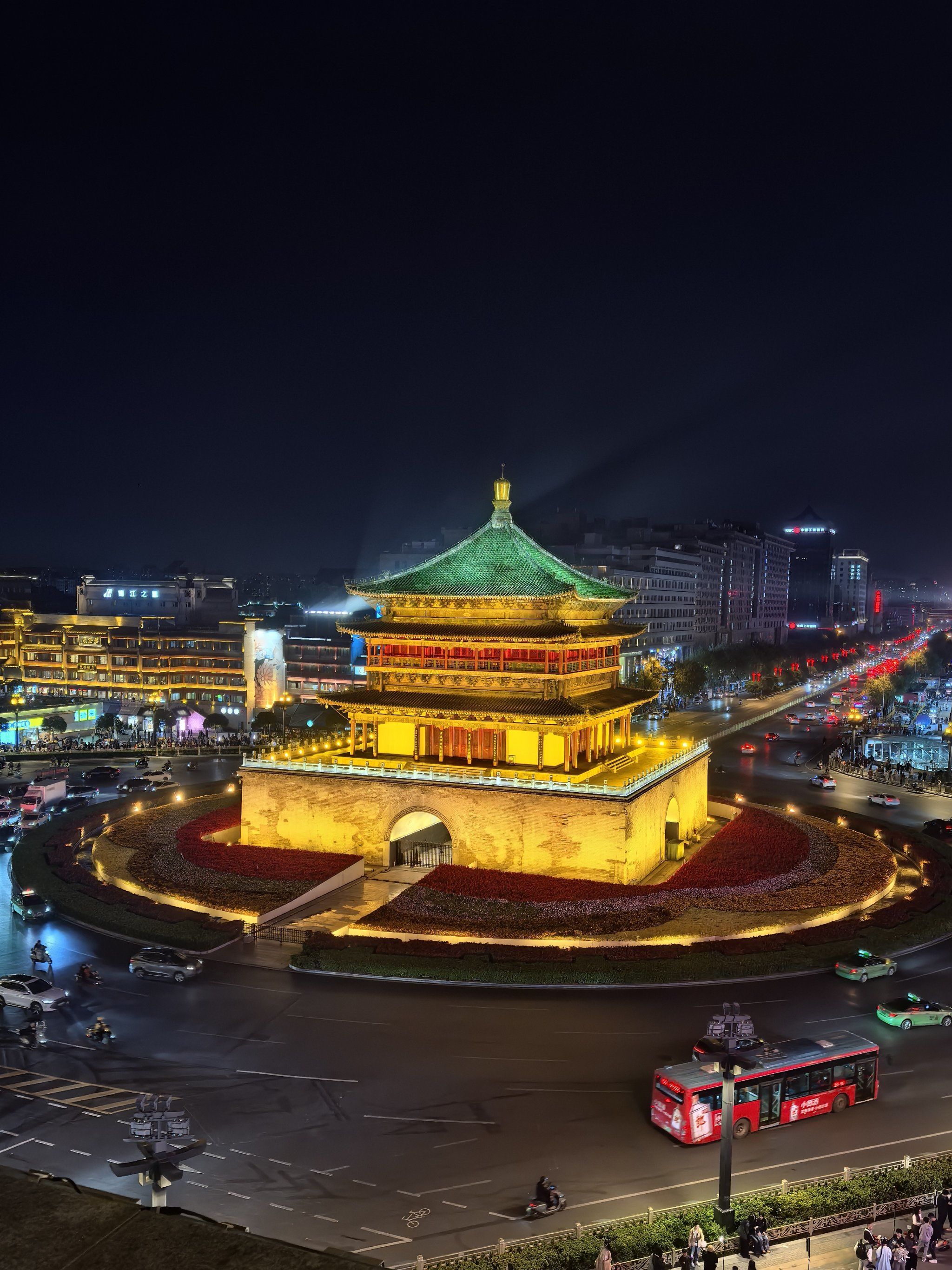 夜晚不一样的钟楼鼓楼