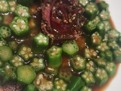 北极贝拼秋葵-将相和·海鲜蒸饺大连菜