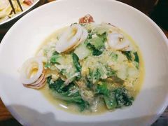 笔管鱼炒小白菜-必点海鲜·鲅鱼水饺(鞍山西道店)