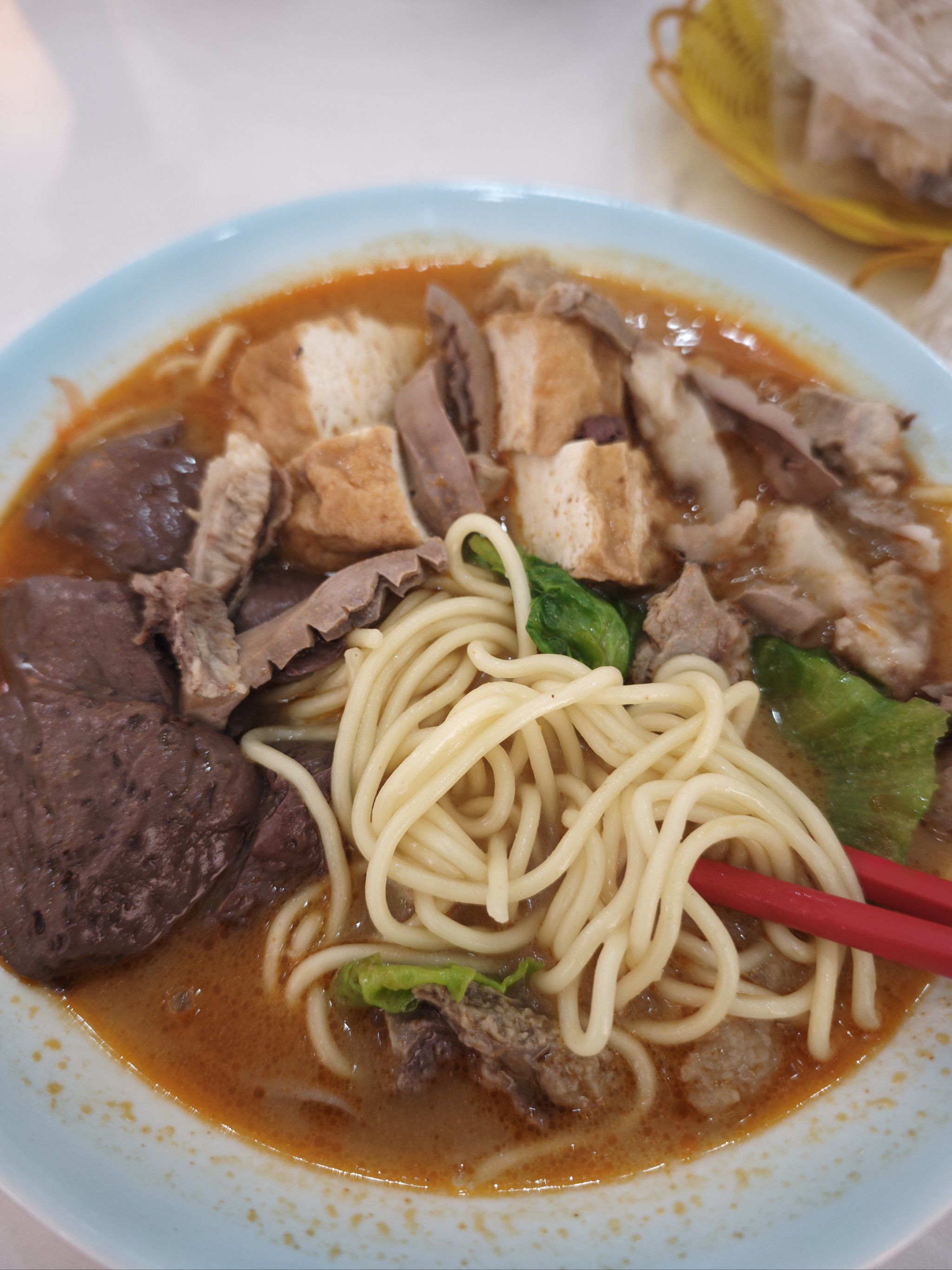 第一次吃沙茶面味道还不错