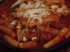 奶酪海鲜炒米条-包装马车·韩国料理·포장마차