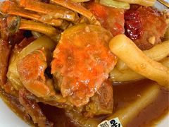 蟹炒年糕（六月黄）-蟹天蟹地农家菜·阳澄湖大闸蟹(浅水湾店)
