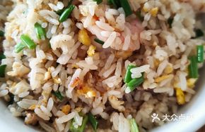 Fried Rice with Pork Offal Vegetable Soup