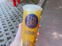 鲜芒果绿茶-茶百道(京溪店)