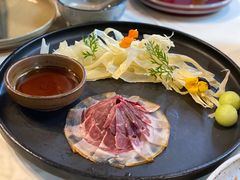 三年金钱火腿配大理手撕乳扇-泓0871臻选云南菜·味庄