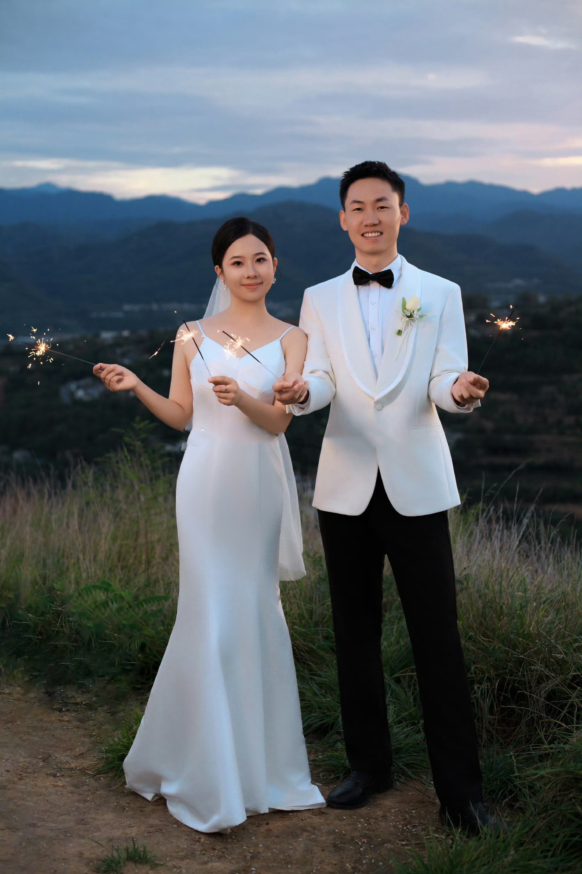 山顶小众电影质感婚纱照