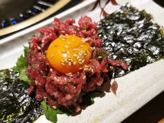 紫苏叶生拌牛肉-炼火烤肉店