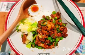 Green Pepper Braised Intestine Rice