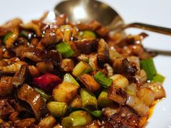 白辣椒炒鳝丝-新荣记(西溪湿地店)