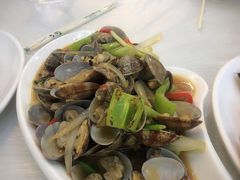 姜葱炒花甲-覃记海鲜美食餐厅