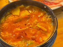 海鲜豆腐汤-釜山火炉韩式炭火烤肉(欧洲城店)