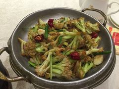 干锅有机花菜-汤记传菜(秀浦路店)