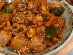 泡菜炒鱿鱼-쌍화점 霜花店·朝鲜族料理(徐家汇店)