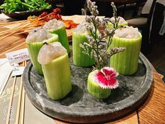 天青色丝瓜虾滑-盡膳口福跷脚牛肉火锅(晶耀前滩店)