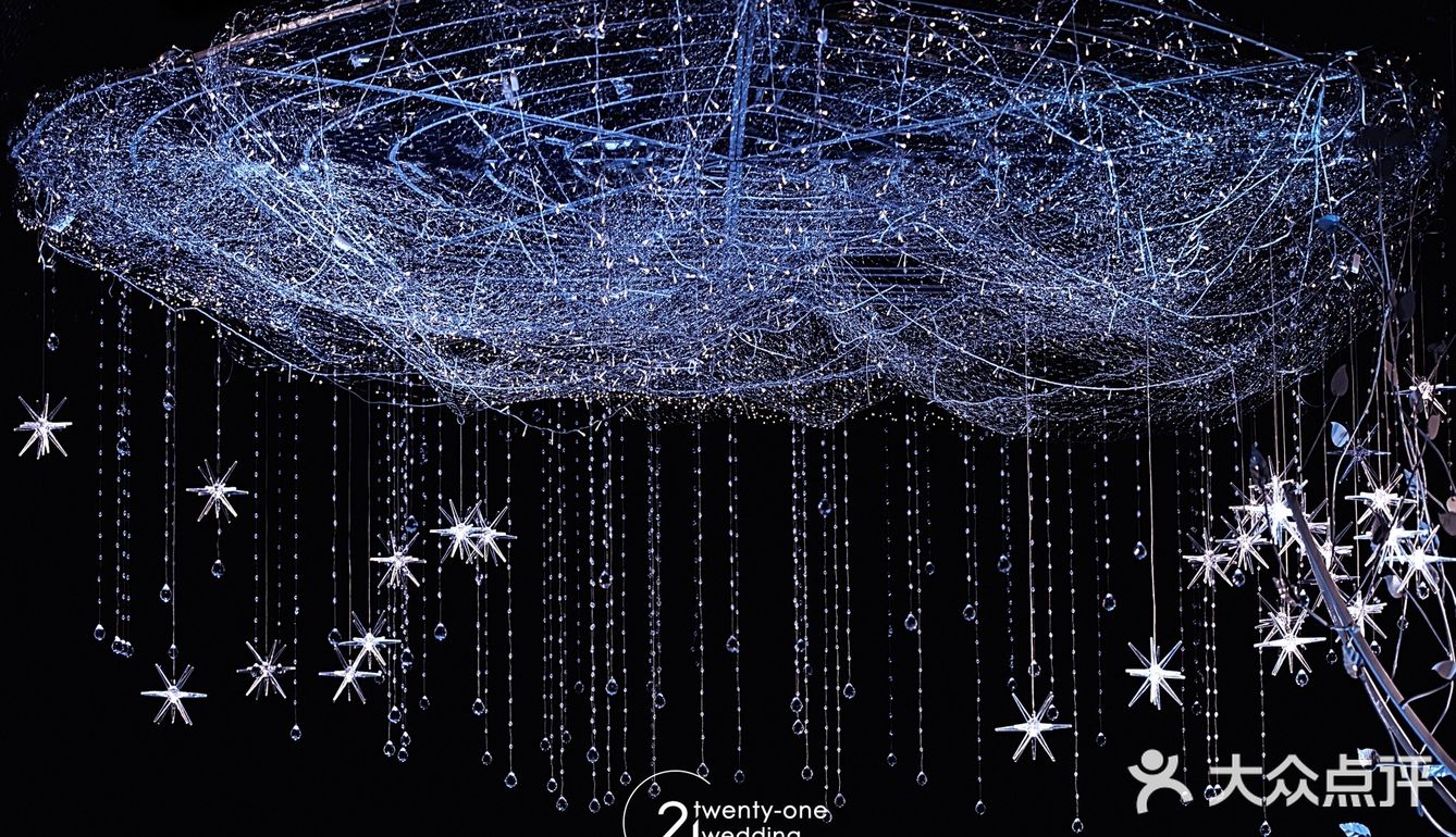 金光闪闪的星河婚礼,不一样的星系风格