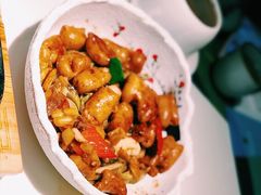 水绿菜炒大肠-原味田园·客家菜·土窑鸡(中航城君尚购物中心店)